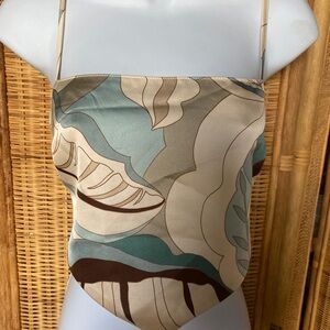 Y2K Abstract Satin Print Women's Top